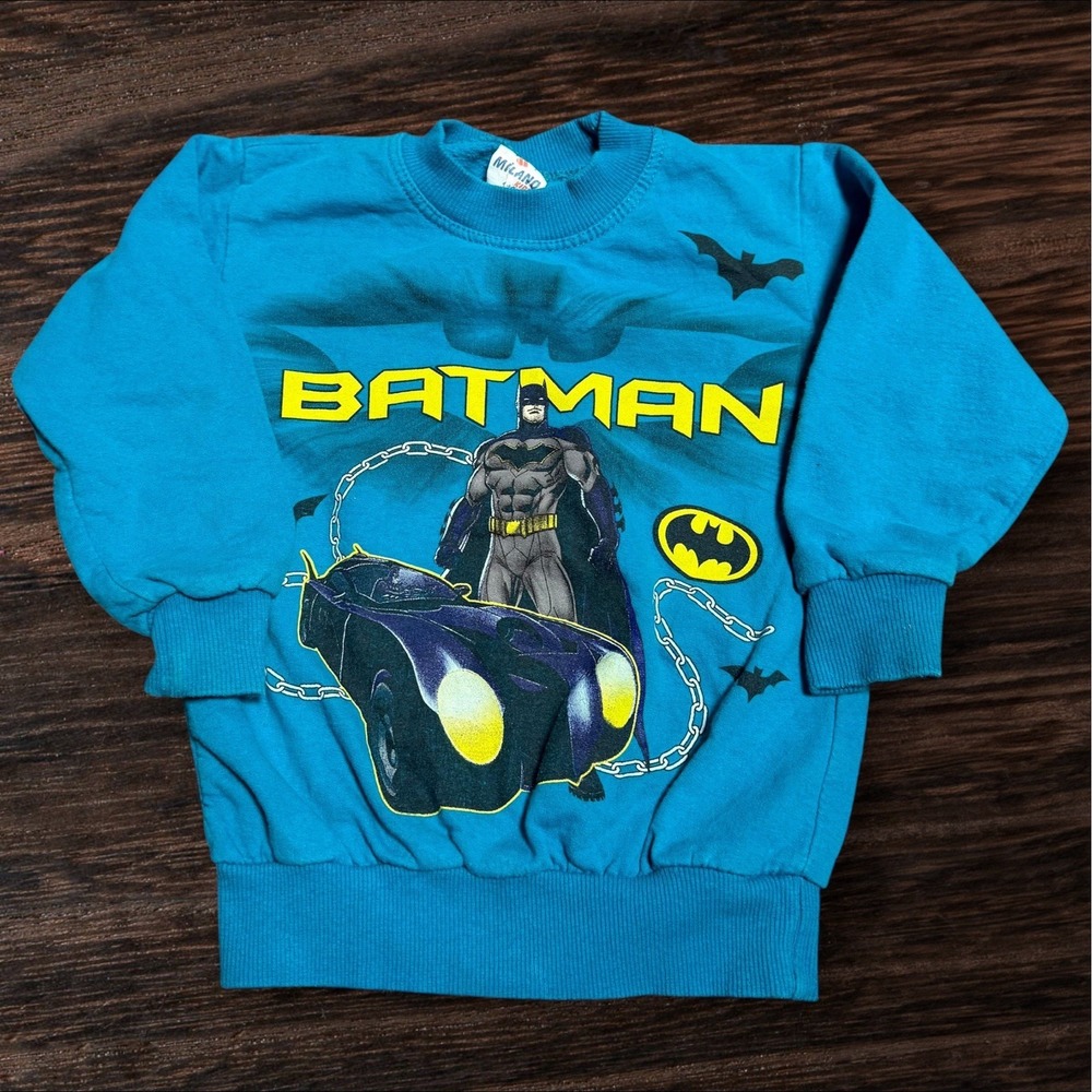 VINTAGE BATMAN 1992 DC Comics Sweatshirt Crewneck Kids Batman 4/5